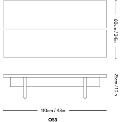 &Tradition – Ita OS3 coffee table, dark stained oak