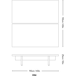 &Tradition – Ita OS4 coffee table, dark stained oak