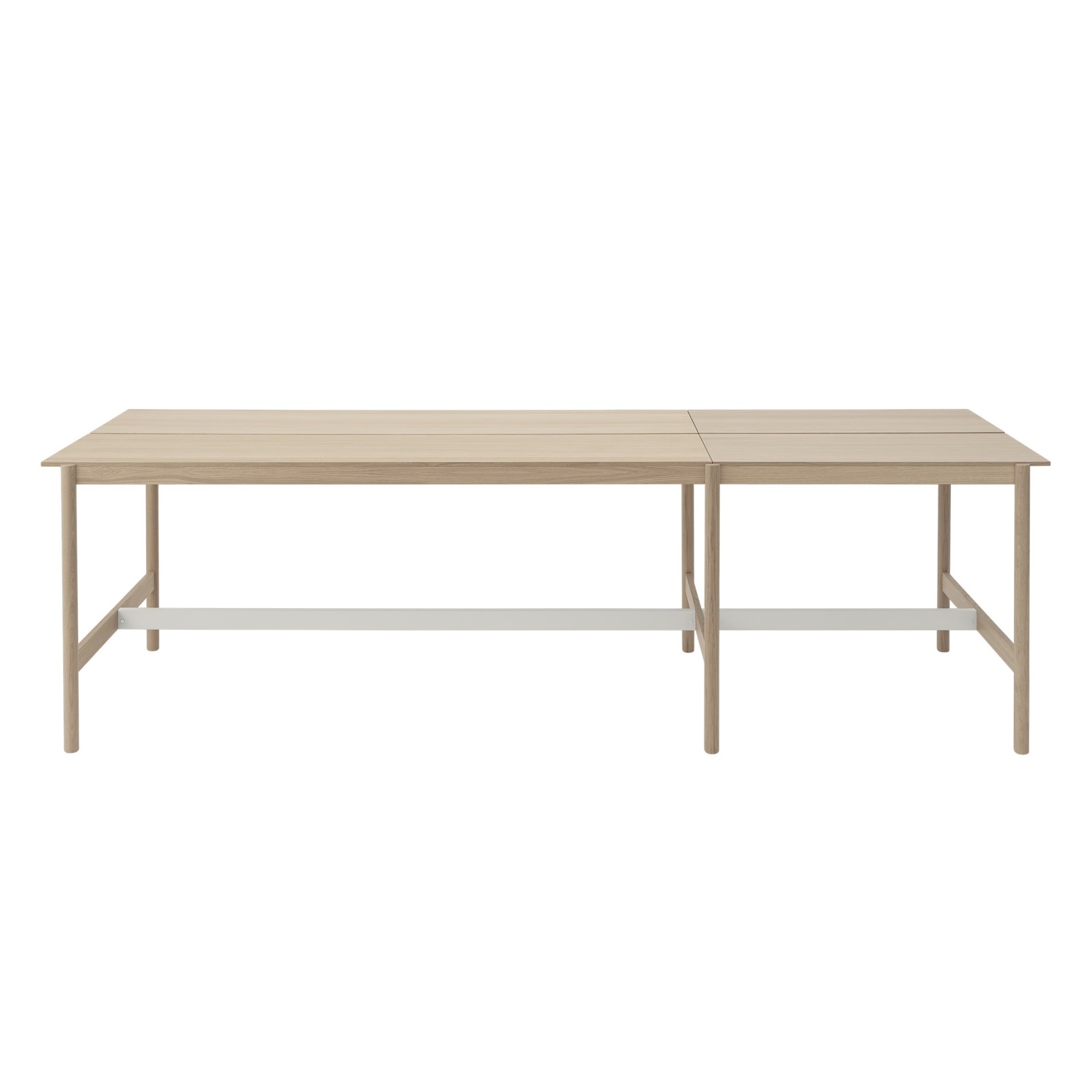 High table 115 x 360 cm H105 - oak / veneer oak - Linear System - Muuto