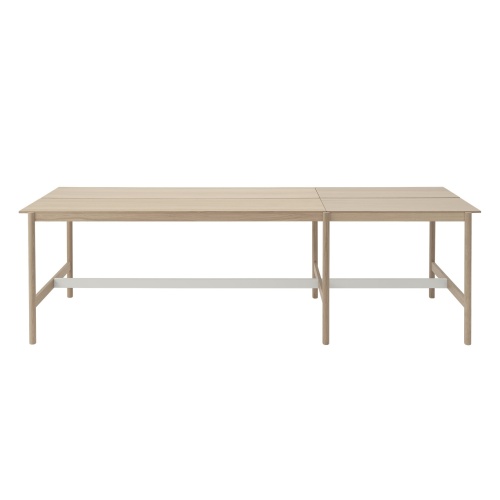 High table 115 x 360 cm H105 - oak / veneer oak - Linear System - Muuto