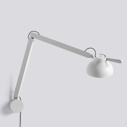 PC Wall lamp double arm - ash grey - HAY