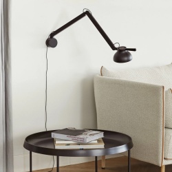 PC Wall lamp double arm - ash grey - HAY