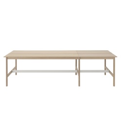 Table haute 115 x 360 cm H95 - chêne / placage chêne - Linear System - Muuto