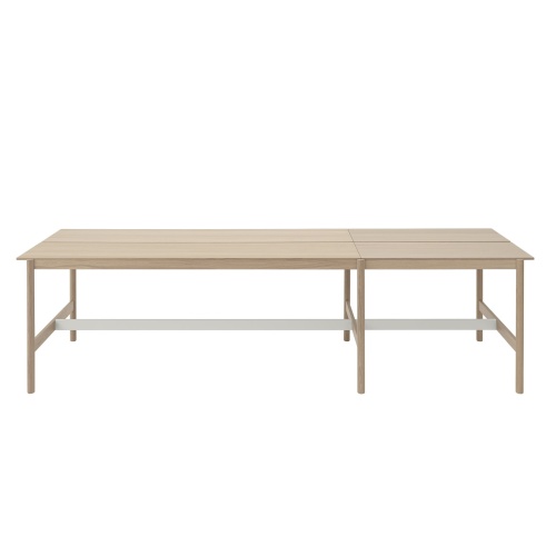 Table haute 115 x 360 cm H95 - chêne / placage chêne - Linear System - Muuto