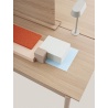 High table 115 x 480 cm H105 - oak / veneer oak - Linear System - Muuto