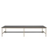 High table 115 x 480 cm H95 - black nanolaminate / black ABS / oak - Linear System - Muuto