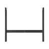 Table haute 115 x 360 cm H105 - nanolaminé noir / ABS noir / noir - Linear System - Muuto