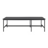 Table haute 115 x 360 cm H105 - nanolaminé noir / ABS noir / noir - Linear System - Muuto