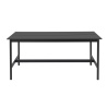 High table 115 x 240 cm H105 - black nanolaminate / black ABS / black - Linear System - Muuto