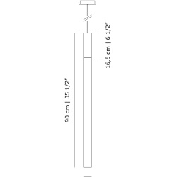 Karakter – Plexi lamp H90cm, white