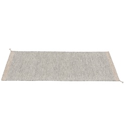 Tapis Ply en polyester recyclé – 80 x 200 cm – Noir et blanc - Muuto