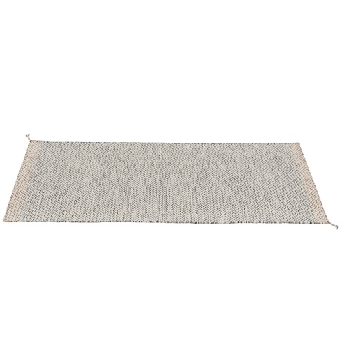 Recycled polyester Ply rug – 80 x 200 cm – Black and white - Muuto