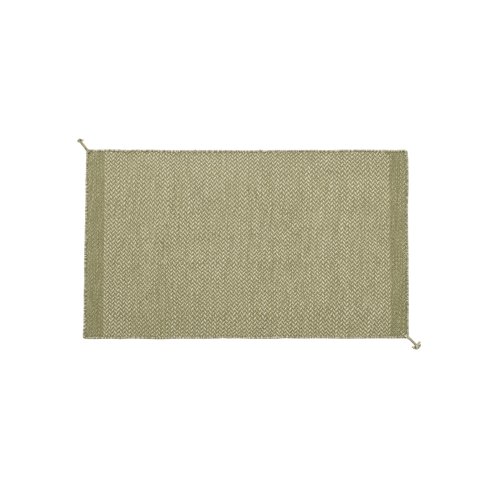 Recycled polyester Ply rug – 85 x 140 cm – Moss green - Muuto