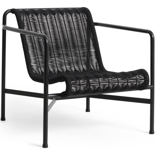 HAY – Palissade Cord lounge chair low, Anthracite