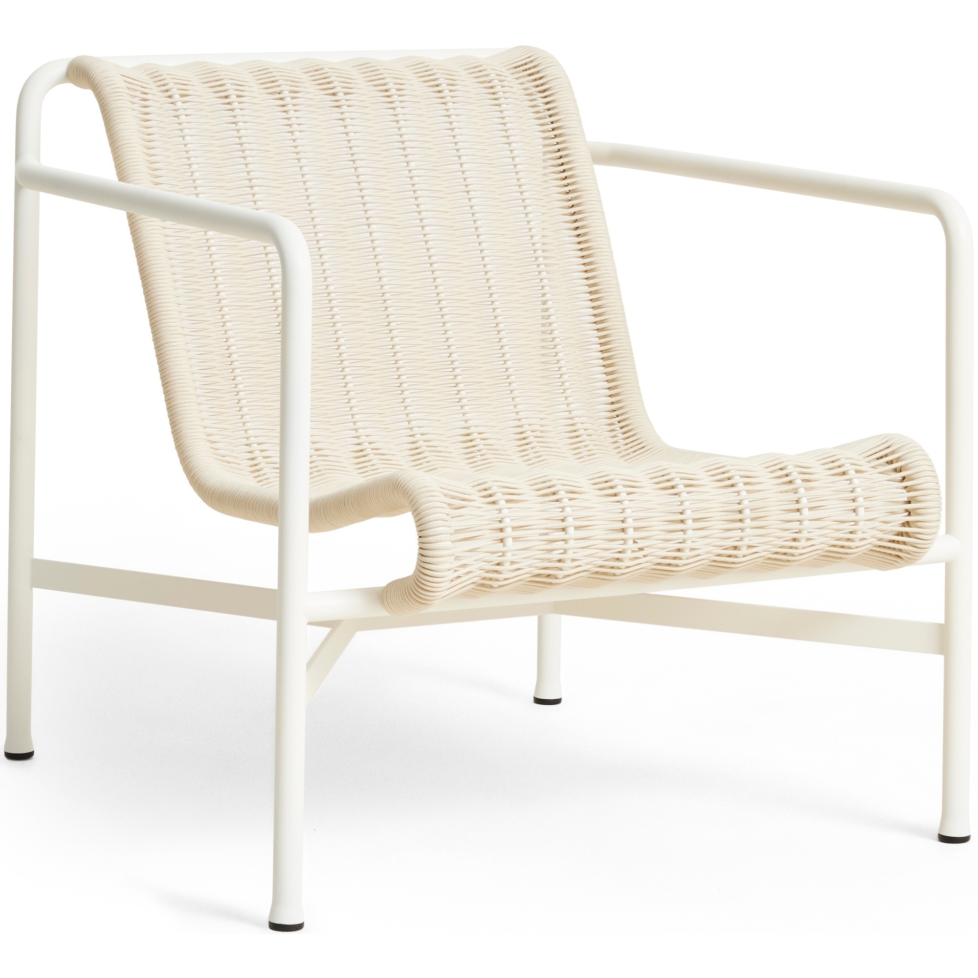 HAY – Palissade Cord lounge chair low, Cream white