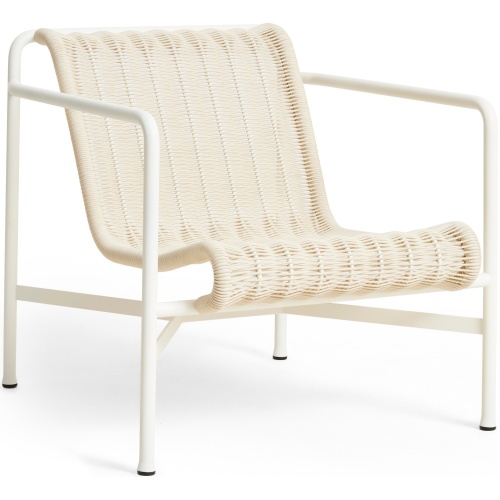 HAY – Palissade Cord lounge chair low, Cream white