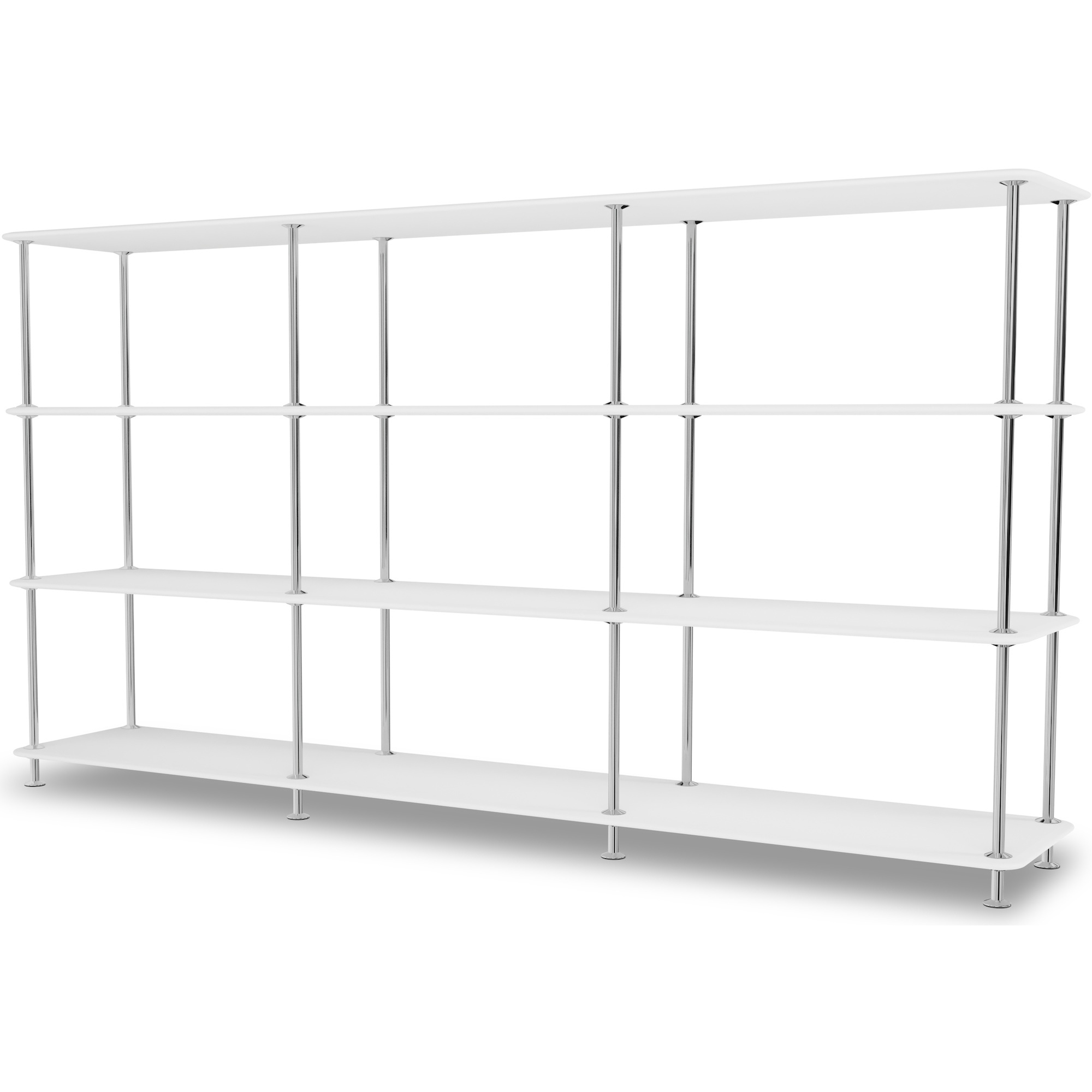 Montana Free, new white and chrome – W203,4 x H109,9 cm – Configuration 2