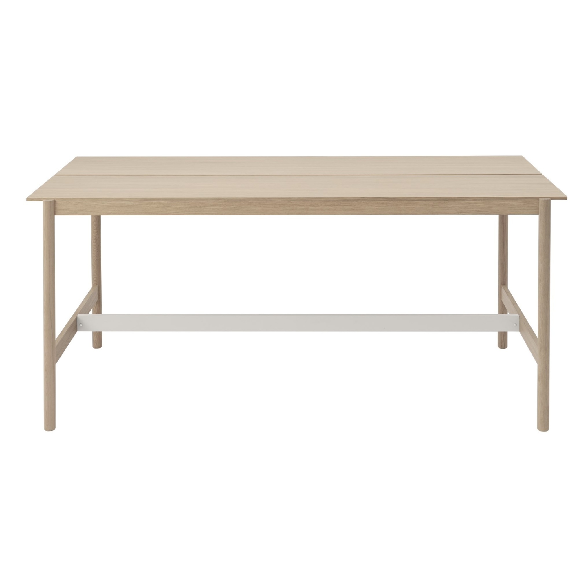 High table 115 x 240 cm H105 - oak / veneer oak - Linear System - Muuto