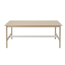 Table haute 115 x 240 cm H95 - chêne / placage chêne - Linear System - Muuto