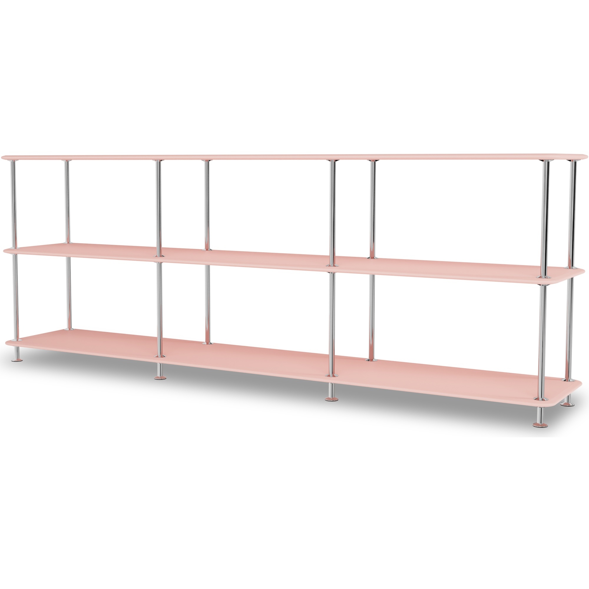 Montana Free without additional shelf, ruby and chrome – W203,4 x H75,8 cm