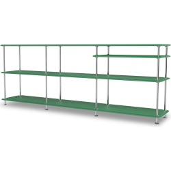 Montana Free with additional shelf, parsley and chrome – W203,4 x H75,8 cm