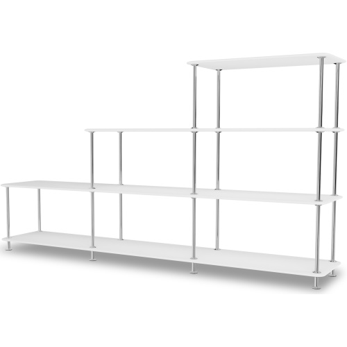 Montana Free, new white and chrome – W203,4 x H109,9 cm – Configuration 3