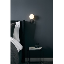 Nuura – Miira wall lamp rock grey and white opal glass