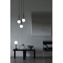 Nuura – Miira 3 pendant, rock grey and white opal glass