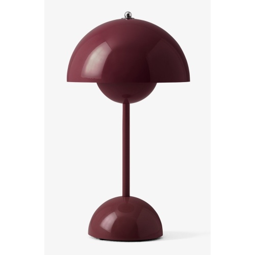 &Tradition – Lampe de table FlowerPot VP9 sans fil, dark plum