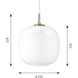 Louis Poulsen – VL45 Radiohus pendant Ø250mm, amber