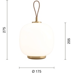 Louis Poulsen – Lampe portable VL45 Radiohus, blanc