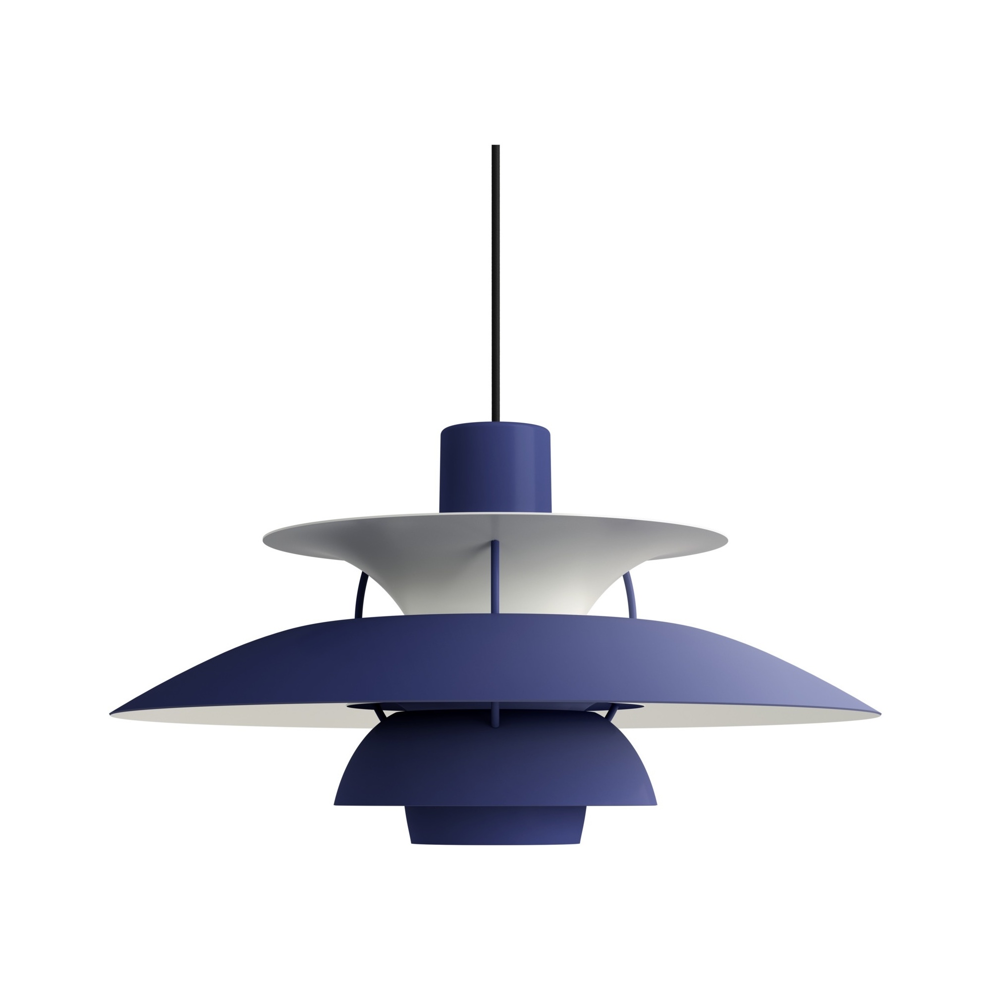 Louis Poulsen – PH5 pendant, monochrome dusty indigo