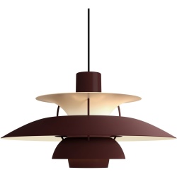 Louis Poulsen – PH5 pendant, monochrome burgundy