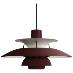 Louis Poulsen – PH5 pendant, monochrome burgundy