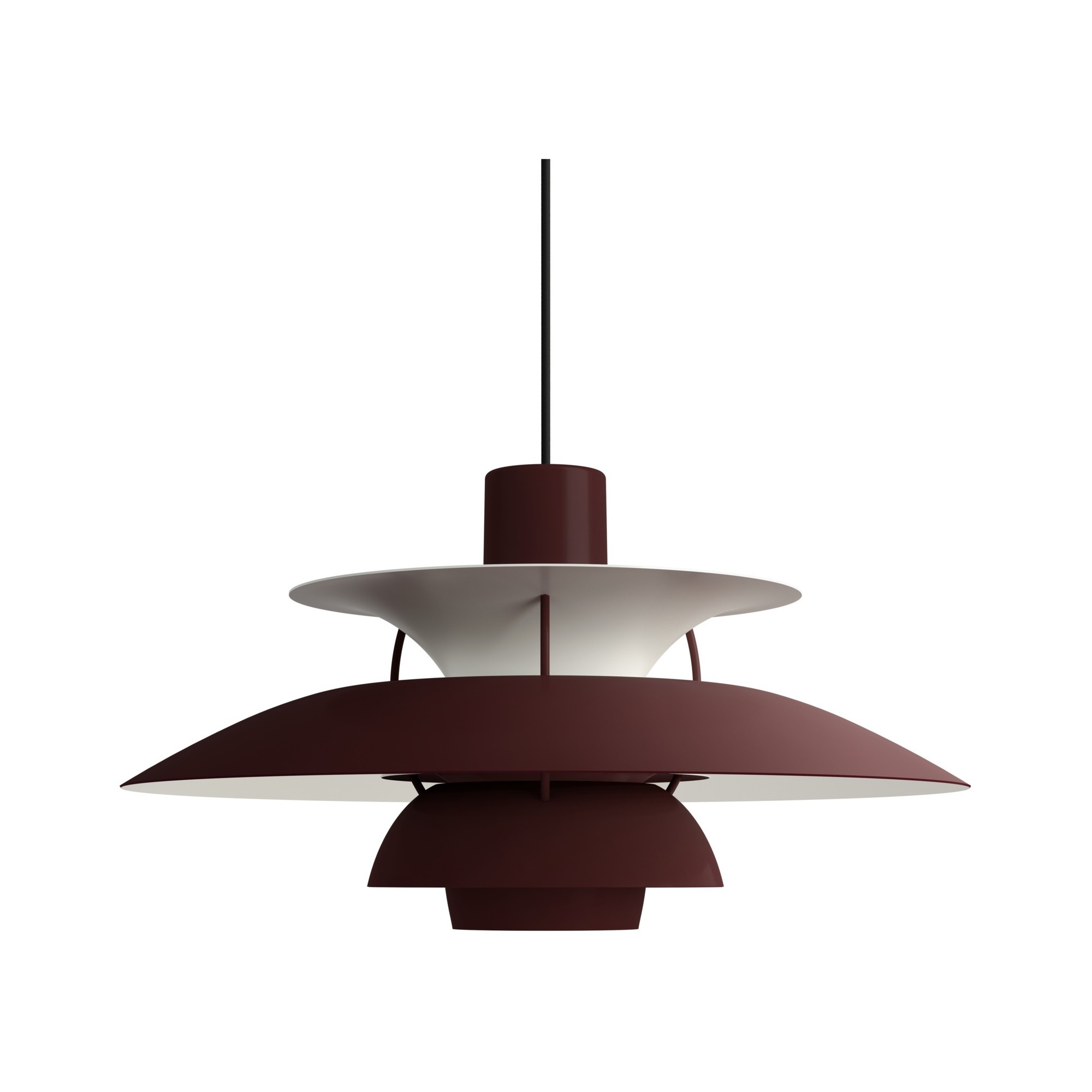 Louis Poulsen – PH5 pendant, monochrome burgundy