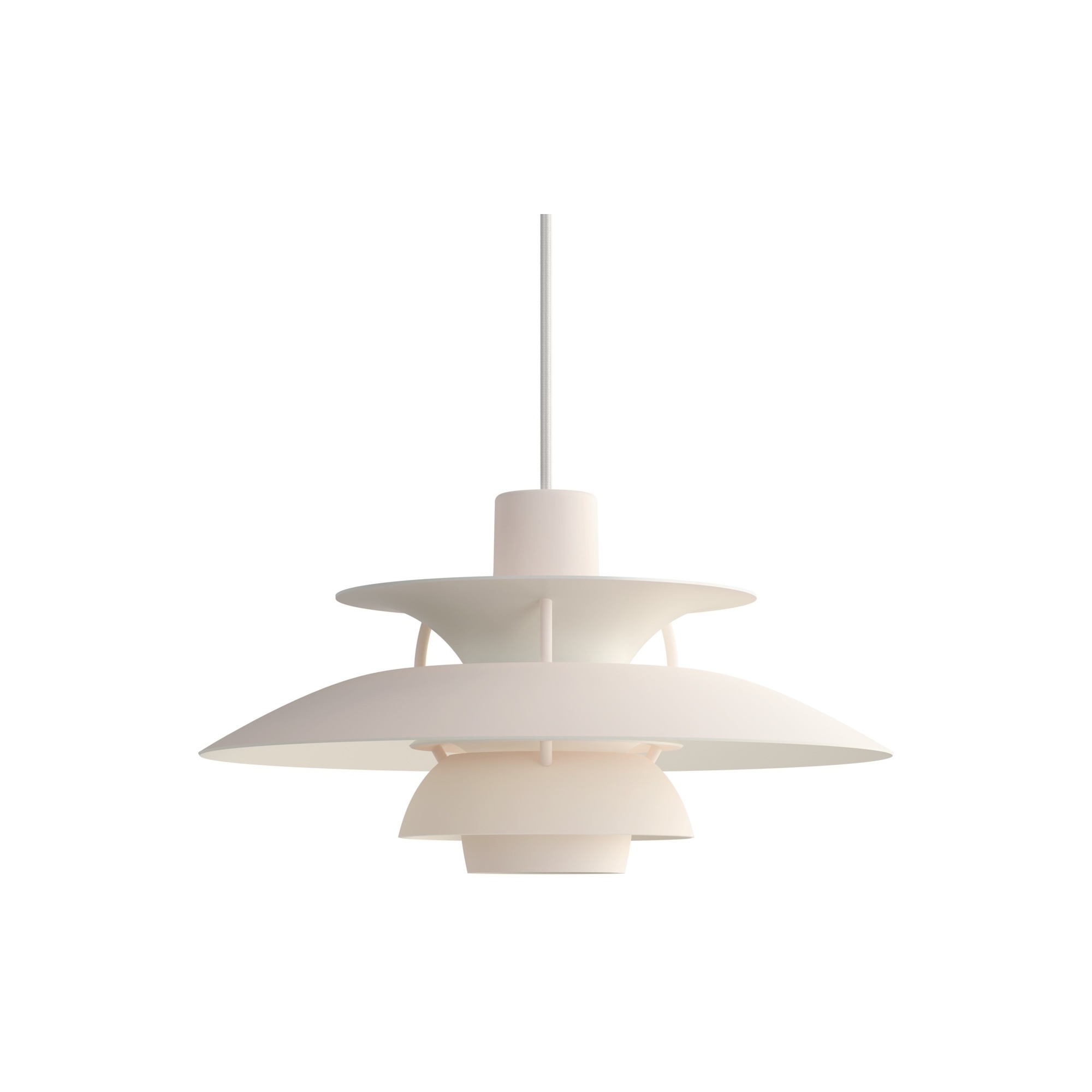 Louis Poulsen – PH5 mini pendant, monochrome pale blush