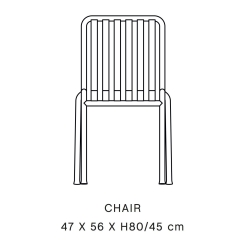 HAY – Chair Palissade, cream white