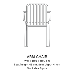 HAY – Palissade armchair, cream white