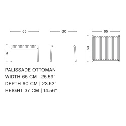 HAY – Ottoman Palissade, cream white