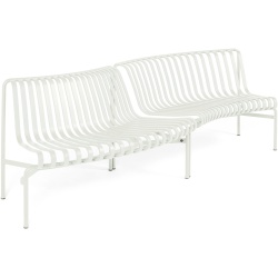 HAY – Palissade park set of 2 dining benches in out, cream white