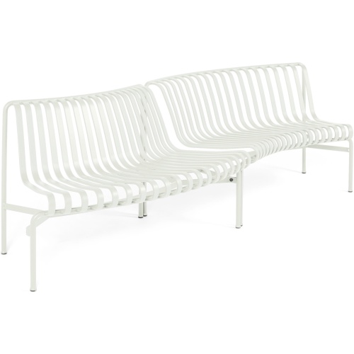 HAY – Palissade park set of 2 dining benches in out, cream white