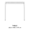 HAY – Palissade table 82.5 x 90 cm, cream white