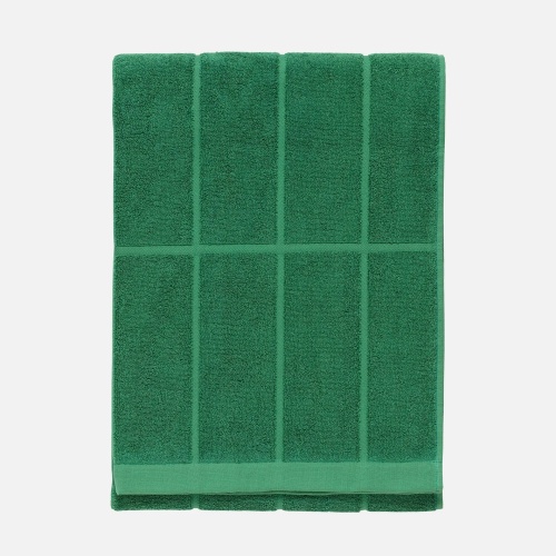 Tiiliskivi bath towel 70x150 - green 160 - Marimekko