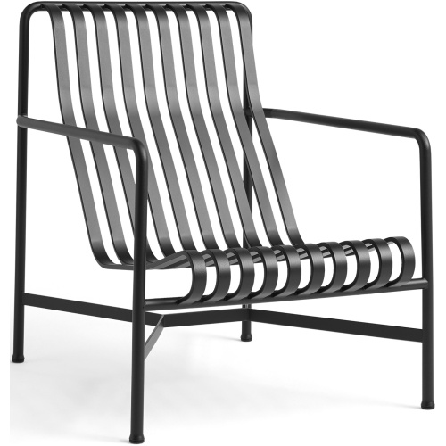 Lounge chair high - Palissade anthracite - HAY