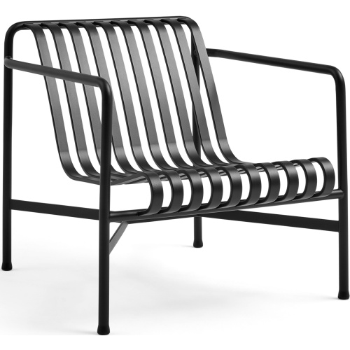 Lounge chair low - Palissade anthracite - HAY