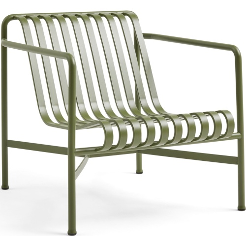 Lounge chair low - Palissade olive - HAY