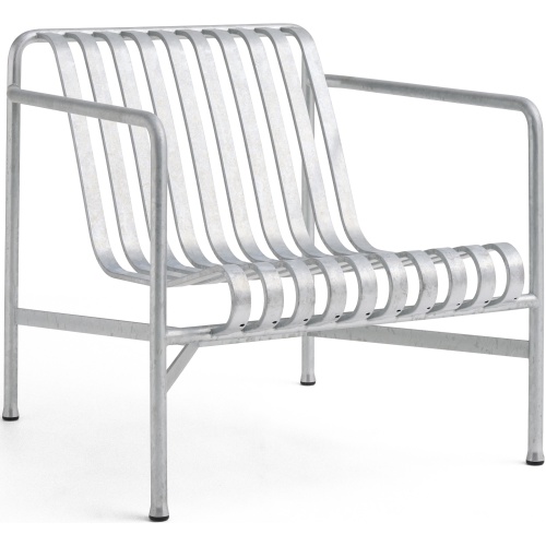 Lounge chair low - Palissade galvanised - HAY