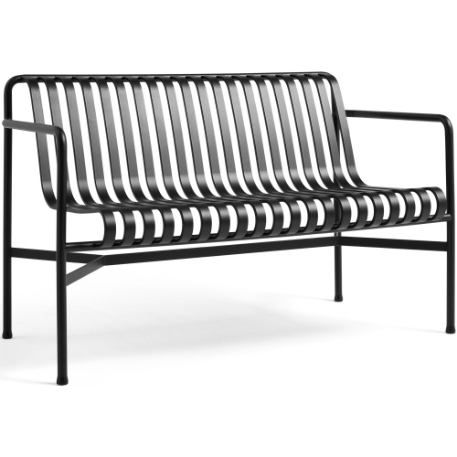 banc de table avec accoudoirs - Palissade anthracite - HAY