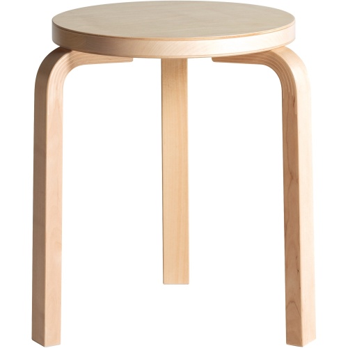 Artek – Stool 60, natural lacquered birch