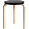 Artek – Stool 60, birch + black seat